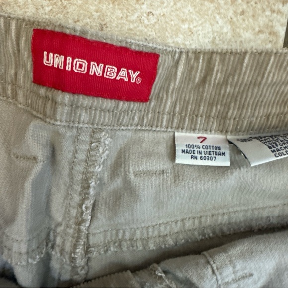 Women’s Corduroy Tan/ Khaki UnionBay Maxi Skirt Size S/7 Long Side Slits - Picture 5 of 10